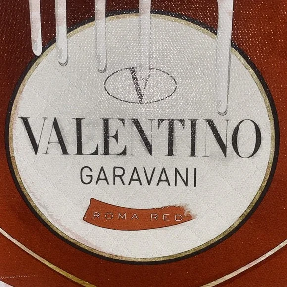 Oliver Gal Roma Red Paint Valentino Luxury Canvas Fashion Wall Pop